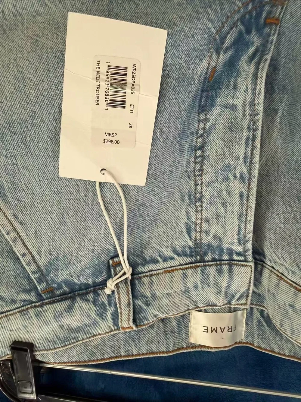 Frame Denim Light Blue Wide Leg Jeans